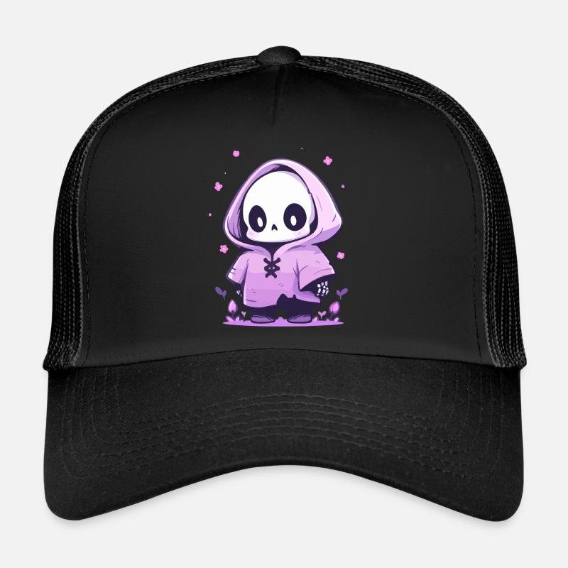 Squelette mignon d’Halloween - Design effrayant mignon Casquette trucker 