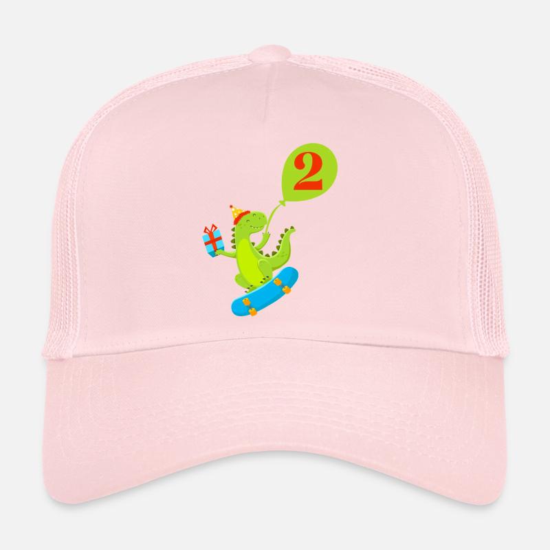 2e anniversaire dinosaure mignon Casquette trucker 