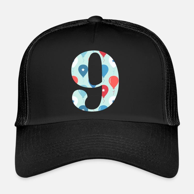 9e anniversaire ballon Casquette trucker 
