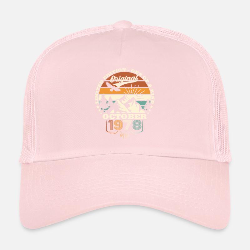 45e anniversaire Original Octobre Année 1978 Casquette trucker 