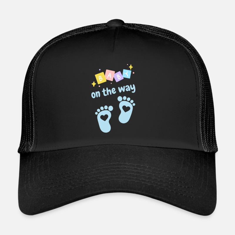 Bébé en route - bleu Casquette trucker 