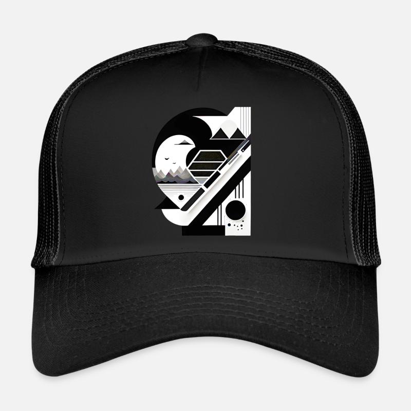 Collage Japan-Stil-Berge Trucker Cap