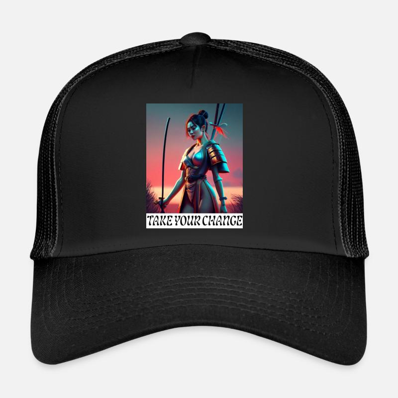 Nehmen Sie Ihr Wechselgeld - Trucker Cap - Schwarz/Schwarz