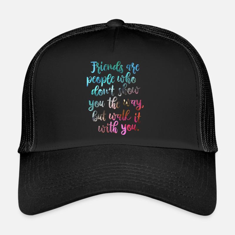Gute Freunde - Trucker Cap - Schwarz/Schwarz