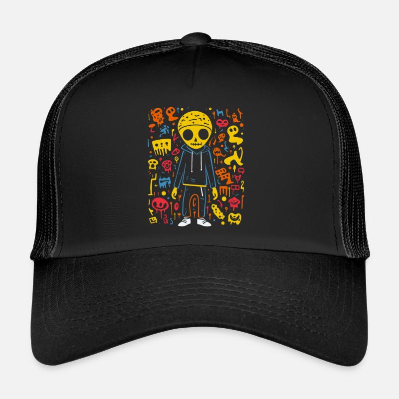 Mummy's Colorful Stride - Trucker Cap - black/black