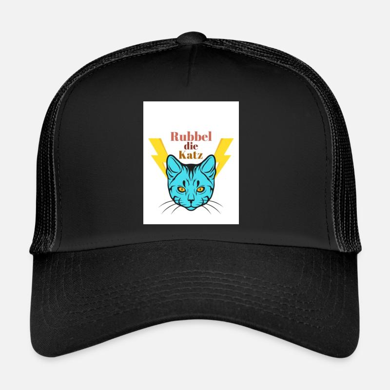 Rubbel die Katz - Trucker Cap - Schwarz/Schwarz