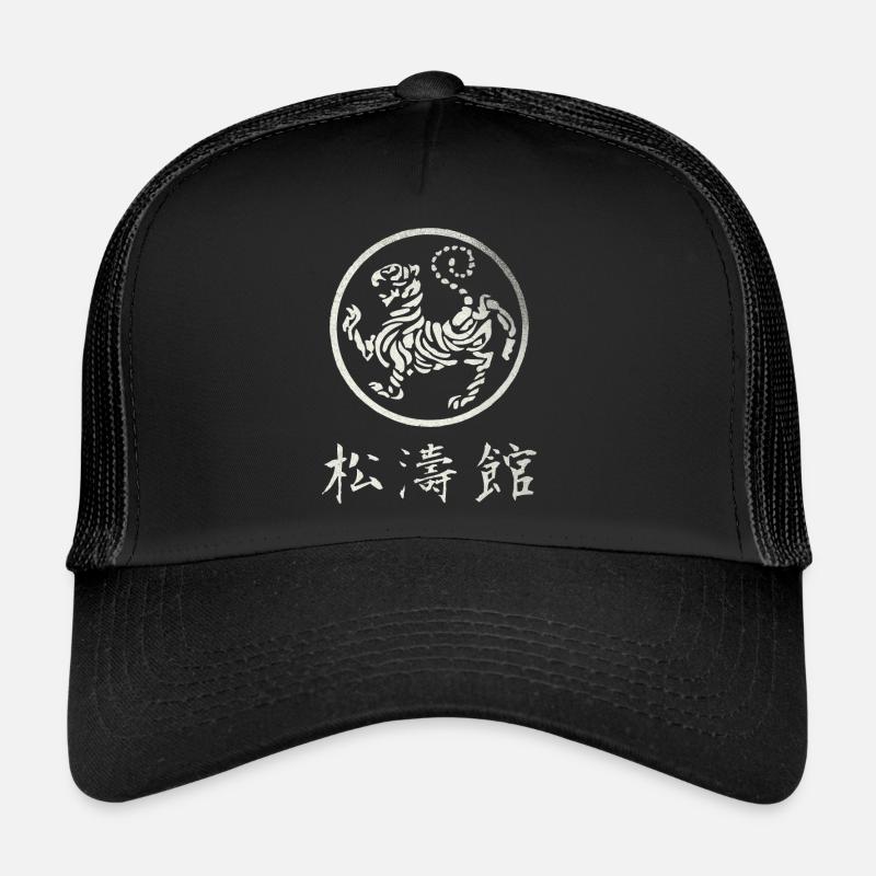 Shotokan Tiger Karate Stil - Trucker Cap - Schwarz/Schwarz