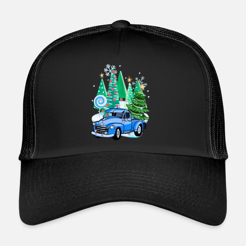 Winter Pick-Up Weihnachtsprint Trucker Cap