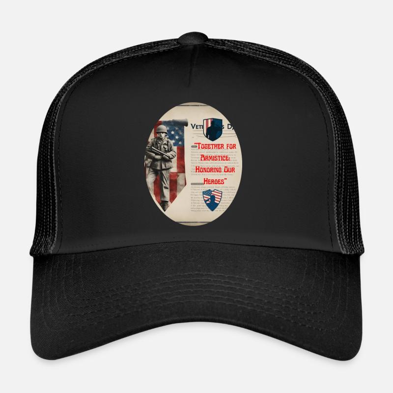 Vétérans, anciens combattant, armistice. Casquette trucker 