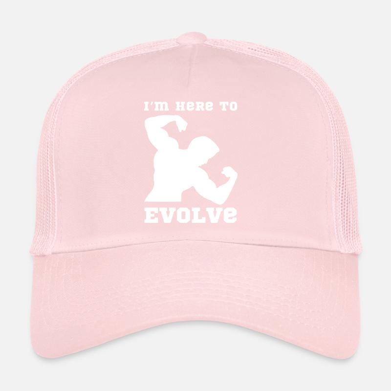 Muscular Man Evolution Design Trucker Cap