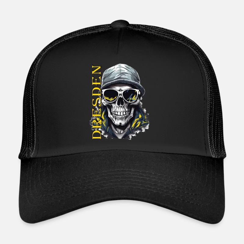 Dresden Design Dresdner Ultras - Trucker Cap - Schwarz/Schwarz