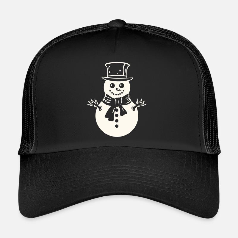 Eisige Schneemann-Grüße Trucker Cap