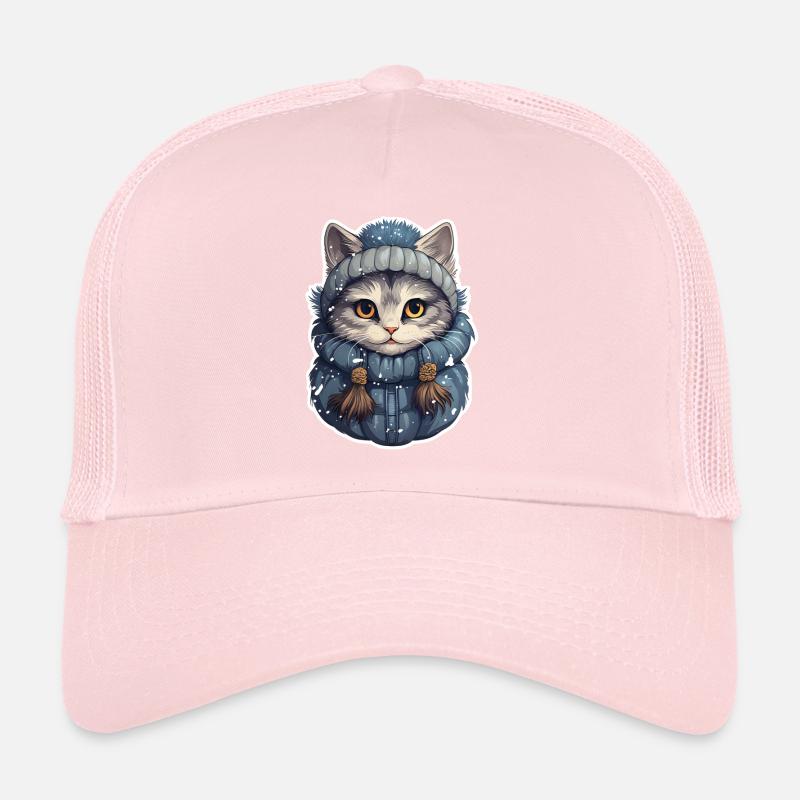 Chat d’hiver Casquette trucker 