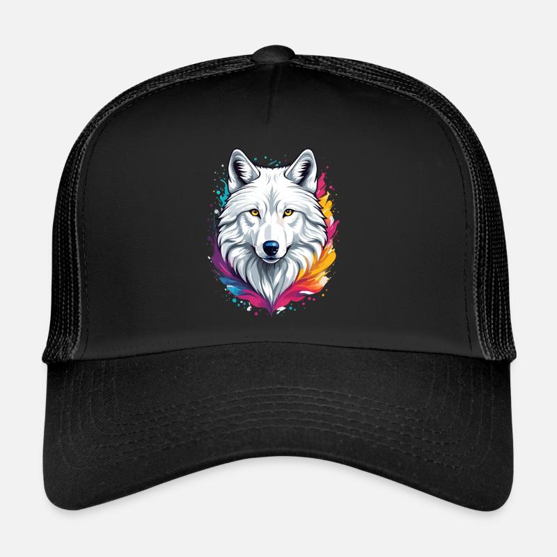 Arktischer Wolf Trucker Cap