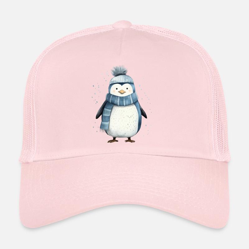 Penguin Tee: Playful Arctic Charm Trucker Cap