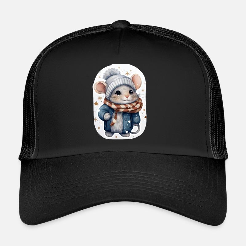Souris d’hiver mignonne Casquette trucker 