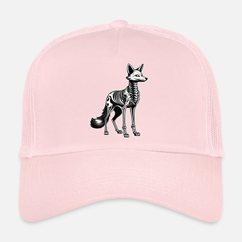 Illustration de squelette de renard Casquette trucker 