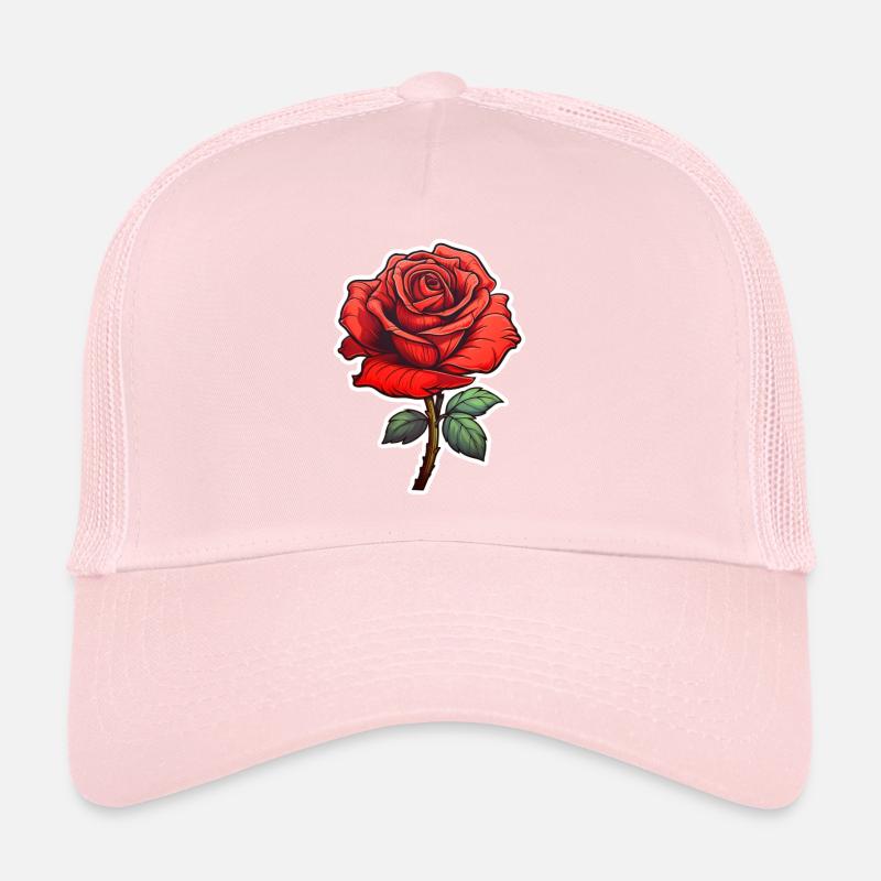 rote Rose Trucker Cap