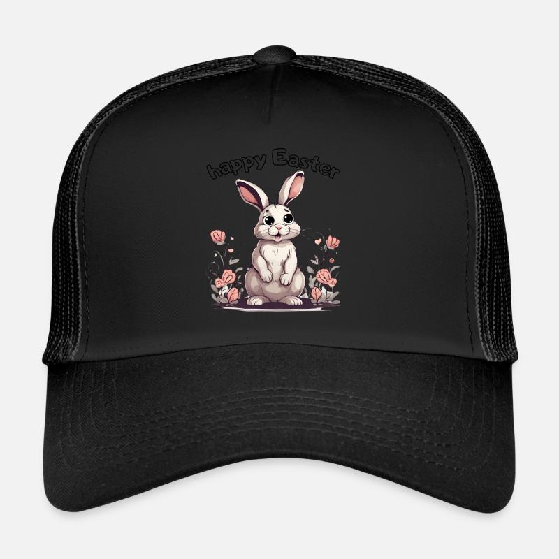 happy easter rabbit Trucker Cap