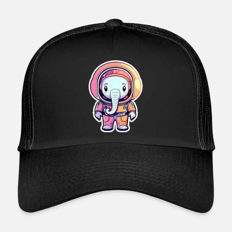 Elefant Astronaut Illustration Trucker Cap