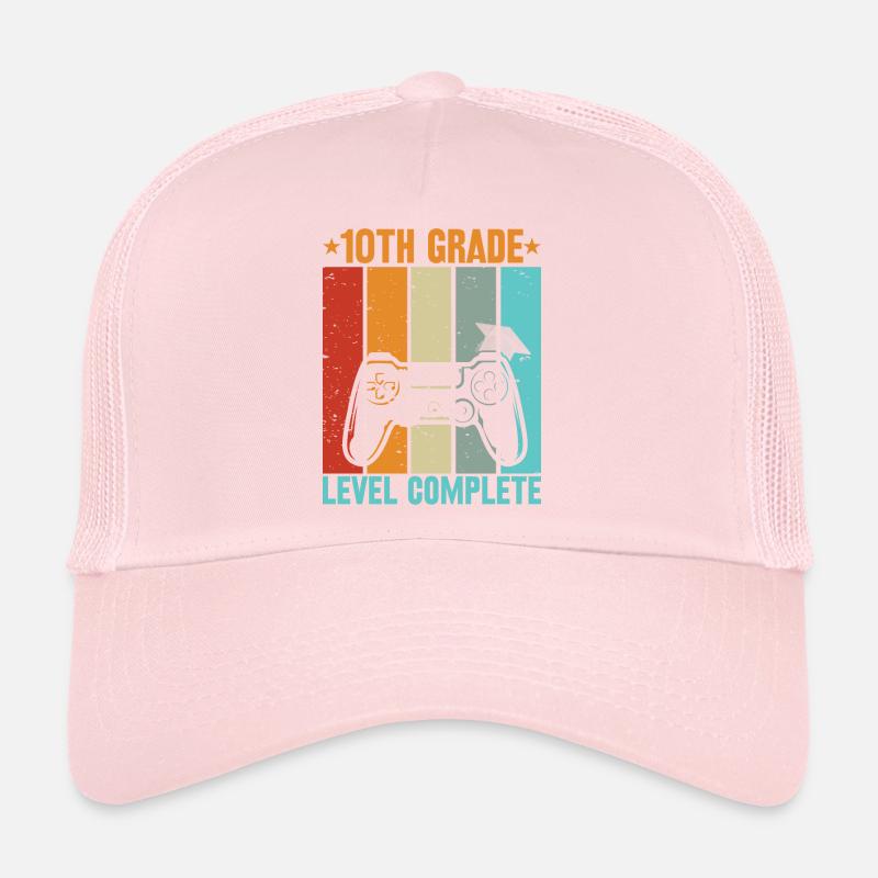 10TH Grade. Level Complete. Clothes for gamers. Trucker Cap