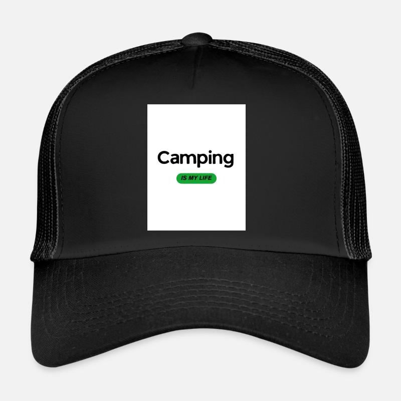 « Le camping, c’est ma vie » Casquette trucker 
