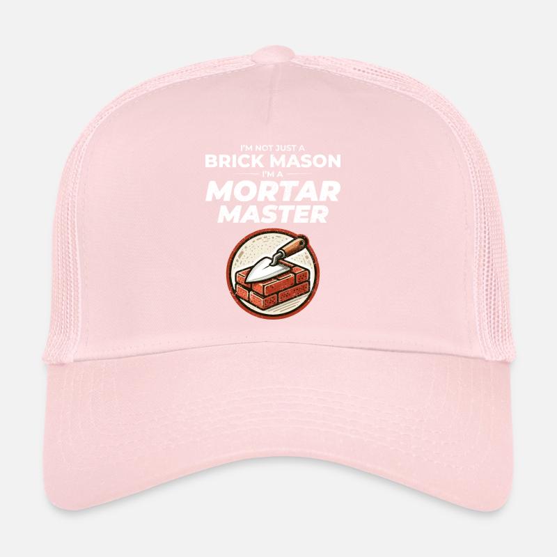 Mastering Mortar: The Wit of a Brick Mason Trucker Cap