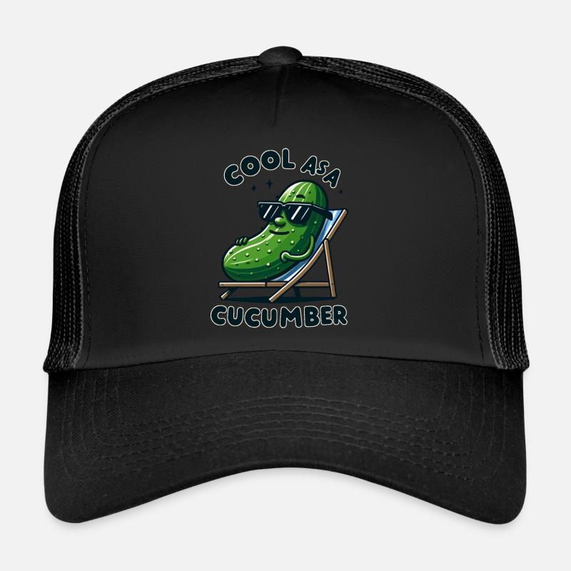 Cool As Acucumber - Trucker Cap - black/black