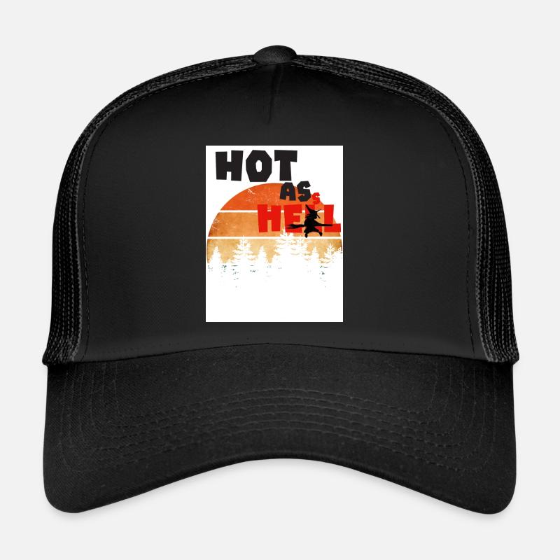Chaud comme l’enfer. Chaud comme l’enfer. - Casquette trucker  - noir/noir