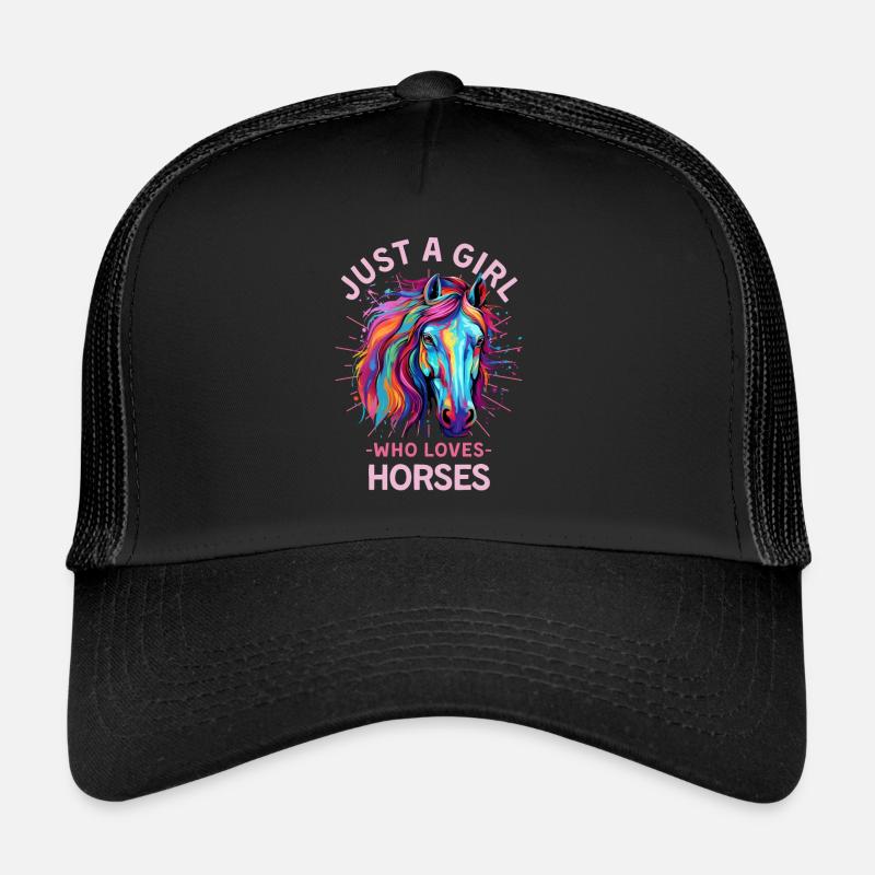 Fille De Cheval Colorée Femmes Casquette trucker 