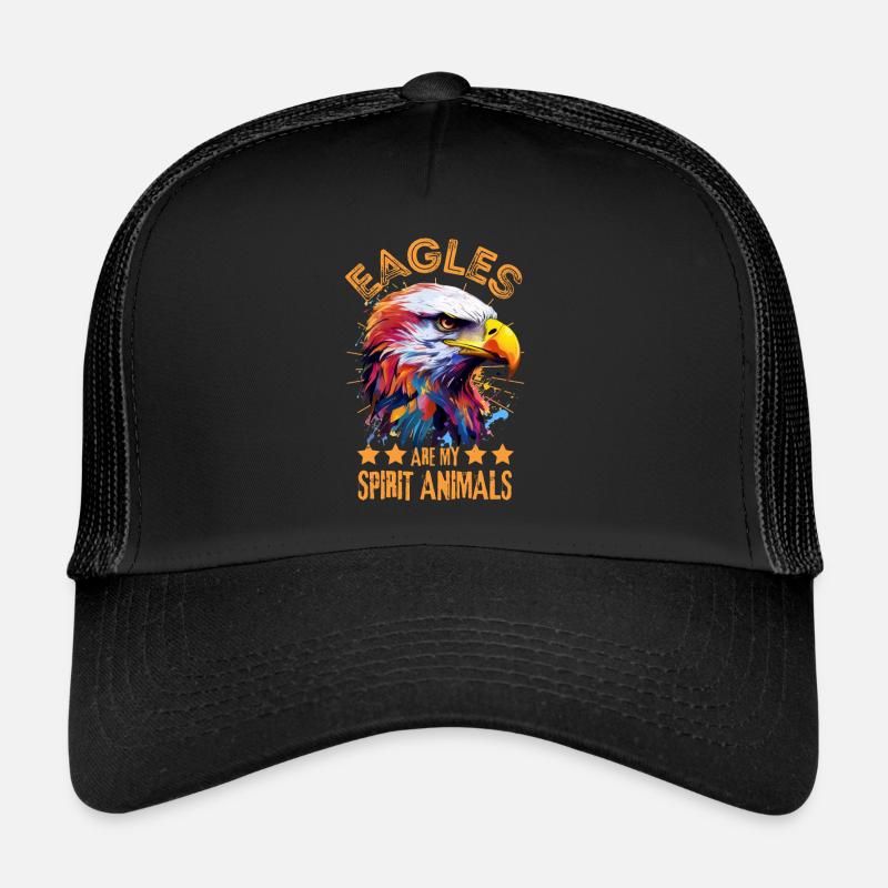 Colorful eagle bald eagle splash of color Trucker Cap