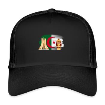 ALGERIE - Casquette trucker  - noir/noir - Devant