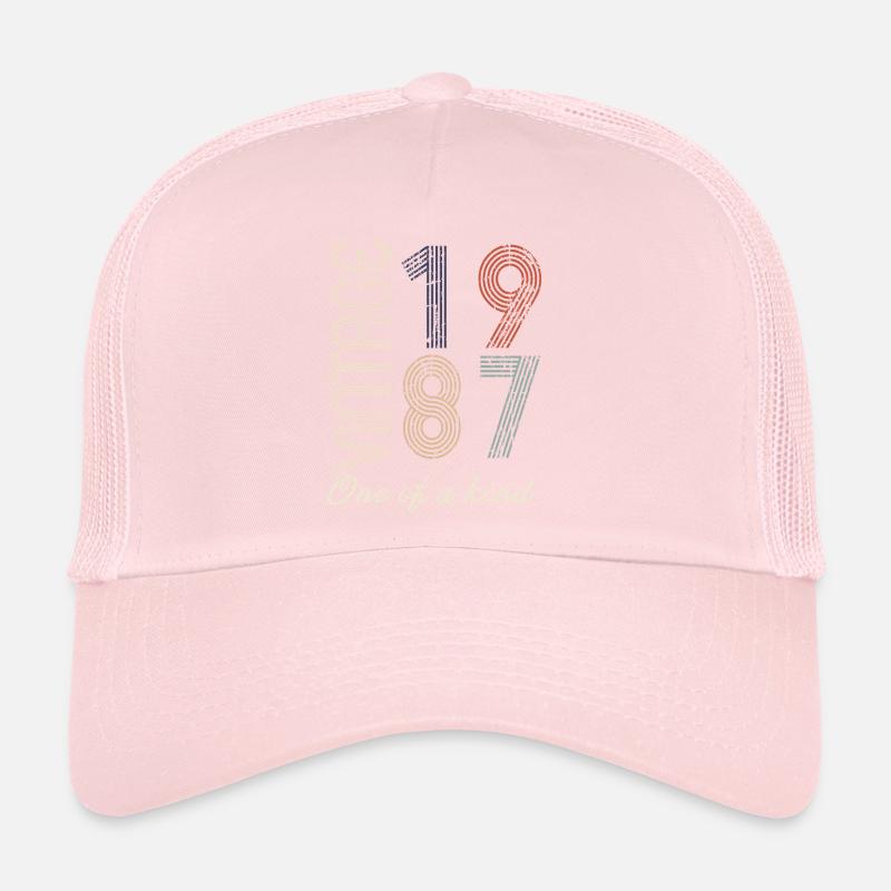 37th Birthday 1987 - Vintage Retro Gift Idea Trucker Cap