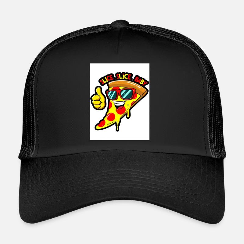 Slice Slice Baby - Trucker Cap - Schwarz/Schwarz