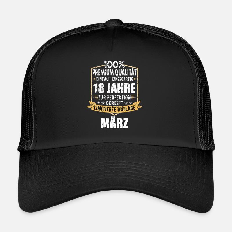 18th Birthday March Vintage 2006 Gift Idea Trucker Cap