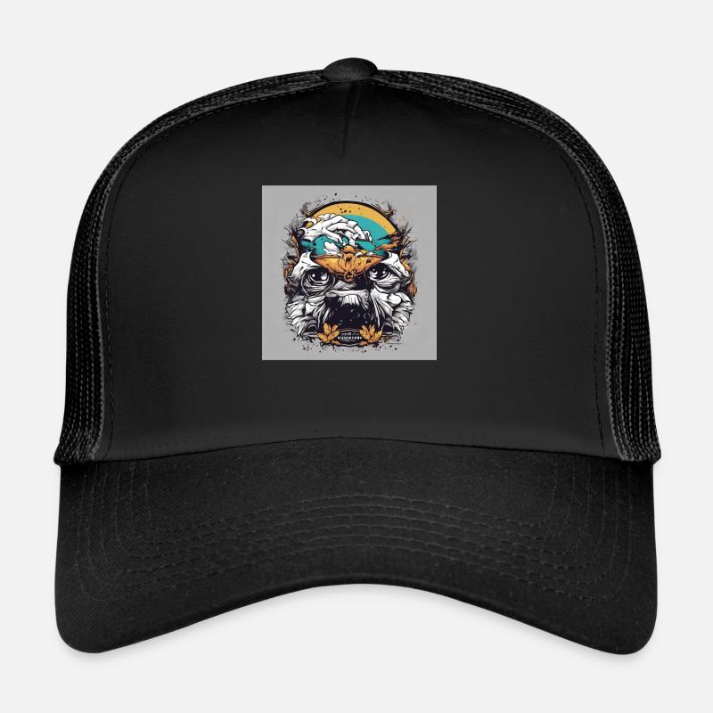 Punk - Trucker Cap - Schwarz/Schwarz