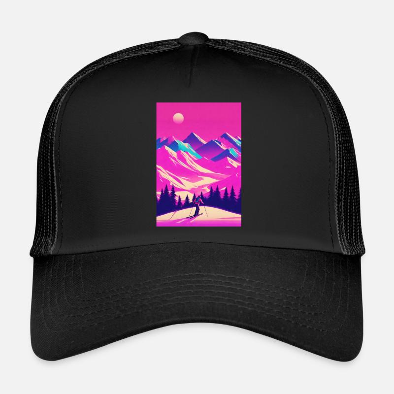 Skiing Trucker Cap