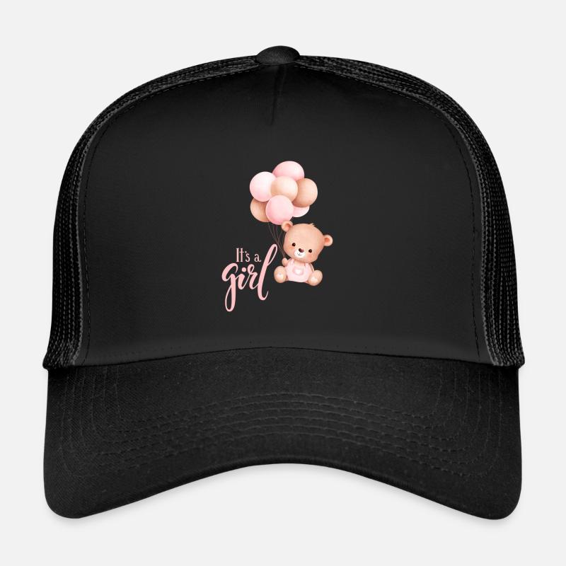Its a girl - Trucker Cap - Schwarz/Schwarz