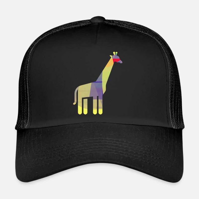 Giraffe - Trucker Cap - Schwarz/Schwarz