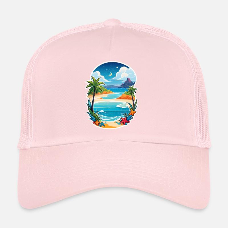 plage vacances soleil mer Casquette trucker 