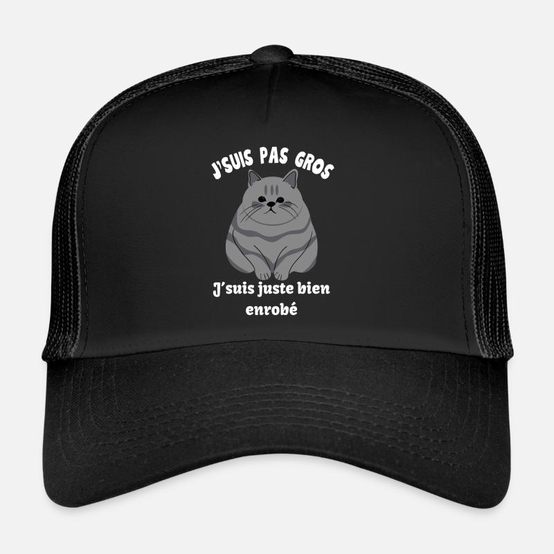 Big White Cat Trucker Cap