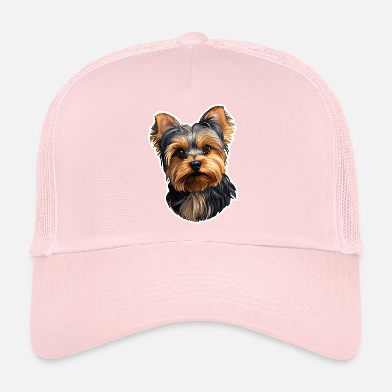 Yorkshire Terrier Head Trucker Cap