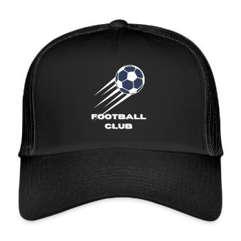 Fußballverein - Trucker Cap - Schwarz/Schwarz - Vorne