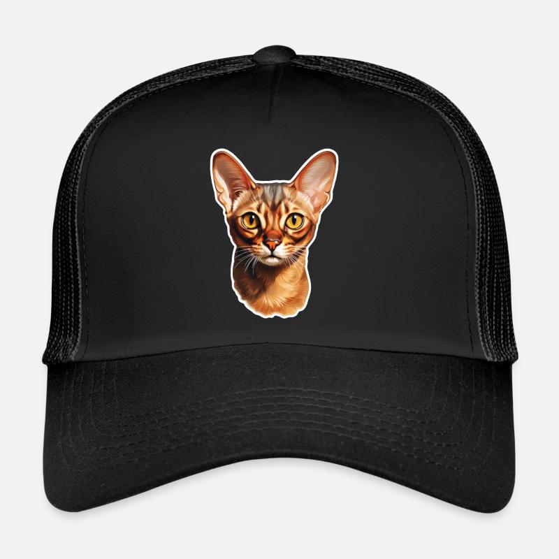 Abyssinian Cat Head Trucker Cap