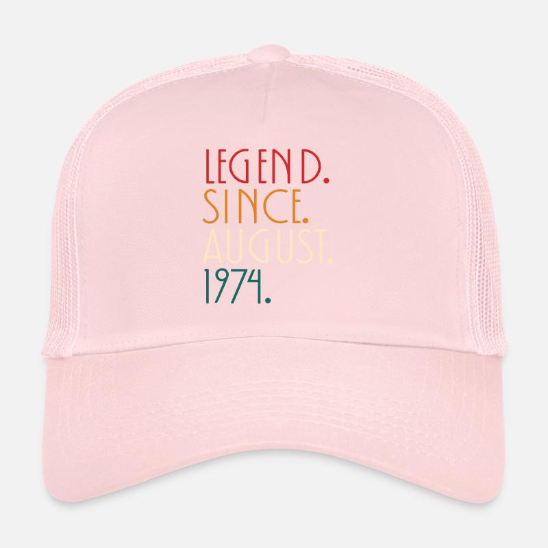 Legende seit August 1974 - Minimalistisch Trucker Cap