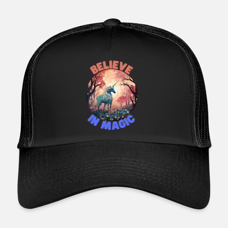 Unicorn3 - Trucker Cap - Schwarz/Schwarz
