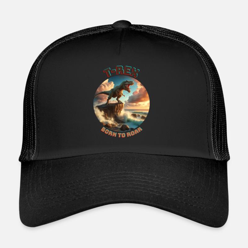 T Rex11 - Casquette trucker  - noir/noir