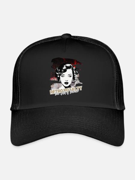 Retro Royalty - Trucker Cap - black/black - Front