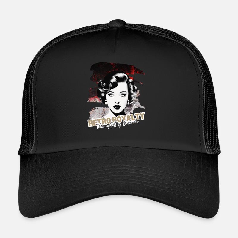 Retro Royalty - Trucker Cap - black/black