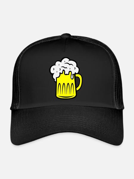 Beer 002 - Trucker Cap - black/black - Front